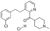 (1-Methyl-4-piperidinyl)[3-[2-(3-chlorophenyl)ethyl]pyridinyl]methanone hydrochloride 구조식 이미지