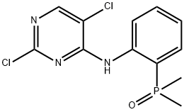 (2-((2,5-Dichloropyrimidin-4-yl)amino)phenyl)dimethylphosphine oxide 구조식 이미지