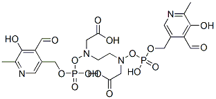 N,N'-비스(피리독살-5-포스페이트)에틸렌디아민-N,N'-이아세트산 구조식 이미지