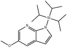 5-메톡시-1-(트리이소프로필실릴)-1H-피롤로[2,3-b]피리딘 구조식 이미지