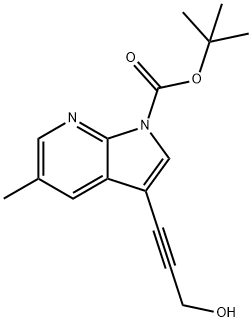 1198106-25-0 tert-Butyl 3-(3-hydroxyprop-1-ynyl)-5-methyl-1H-pyrrolo[2,3-b]pyridine-1-carboxylate