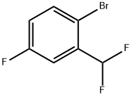 1-Bromo-2-(difluoromethyl)-4-fluorobenzene Structure