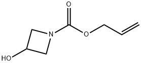 알릴3-하이드록시아제티딘-1-카복실레이트 구조식 이미지