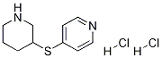 4-(Piperidin-3-ylthio)pyridine 2HCl Structure