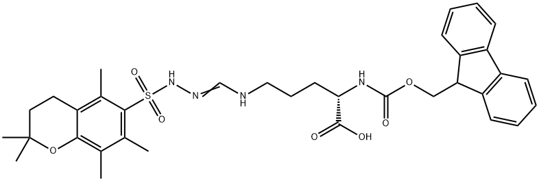 Fmoc-L-Arg(Pmc)-OH 구조식 이미지