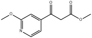 2-METHOXY-BETA-OXO-4-PYRIDINEPROPANOIC ACID METHYL ESTER Structure