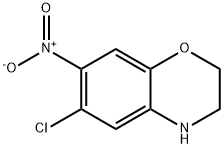 6-Chloro-7-nitro-3,4-dihydro-2H-1,4-benzoxazine Structure