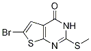 6-Bromo-2-(methylthio)thieno[2,3-d]pyrimidin-4(3H)-one 구조식 이미지