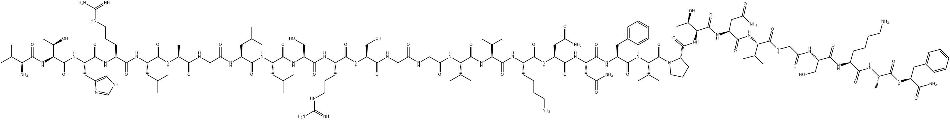 ALPHA-CGRP (8-37) (HUMAN) Structure