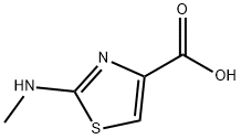 2-(methylamino)-1,3-thiazole-4-carboxylic acid(SALTDATA: 1.25H2O 0.15 NaCl) Structure