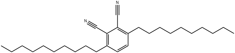 3,6-BIS(DECYL)PHTHALONITRILE Structure