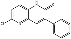 6-chloro-3-phenyl-1,5-naphthyridin-2(1H)-one 구조식 이미지