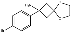 2-(4-broMophenyl)-5,8-dioxaspiro[3.4]octan-2-aMine 구조식 이미지