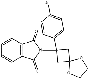 2-(2-(4-broMophenyl)-5,8-dioxaspiro[3.4]octan-2-yl)isoindoline-1,3-dione 구조식 이미지