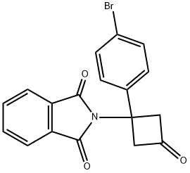 2-(1-(4-broMophenyl)-3-oxocyclobutyl)isoindoline-1,3-dione 구조식 이미지