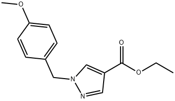 에틸1-(4-메톡시벤질)-1H-피라졸-4-카르복실레이트 구조식 이미지