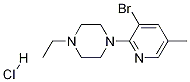 1-(3-Bromo-5-methylpyridin-2-yl)-4-ethylpiperazine hydrochloride Structure