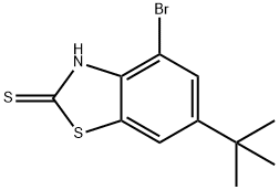 4-브로모-6-tert-부틸벤조[d]티아졸-2-티올 구조식 이미지