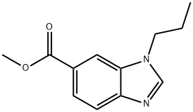 메틸1-프로필-1H-벤조[d]이미다졸-6-카르복실레이트 구조식 이미지