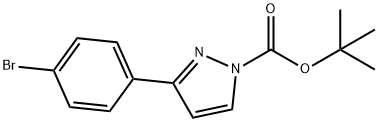tert-부틸3-(4-브로모페닐)-1H-피라졸-1-카르복실레이트 구조식 이미지