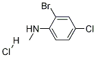 2-Bromo-4-chloro-N-methylaniline hydrochloride Structure
