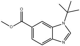 메틸1-tert-부틸-1H-벤조[d]이미다졸-6-카르복실레이트 구조식 이미지