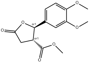 methyl 5-(3,4-dimethoxyphenyl)-2,3,4,5-tetrahydro-2-oxo-4-furancarboxylate Structure