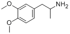 3,4-dimethoxy-alpha-methylphenethylamine 구조식 이미지