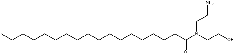 N-(2-aminoethyl)-N-(2-hydroxyethyl)stearamide 구조식 이미지