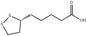 (R)-(+)-1,2-Dithiolane-3-pentanoic acid 구조식 이미지