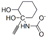 1,2-Cyclohexanediol,1-ethynyl-,1-carbamate,cis-(9CI) Structure