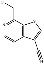 Thieno[2,3-c]pyridine-3-carbonitrile, 7-(chloromethyl)- (9CI) Structure