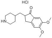 5,6-디메톡시-2-(4-피페리디닐메틸)-1-인다논하이드로클로라이드 구조식 이미지