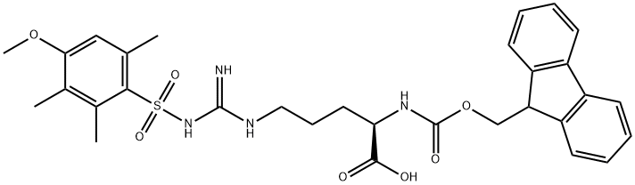 N-Fmoc-N'-(4-methoxy-2,3,6-trimethylbenzenesulfonyl)-D-arginine Structure