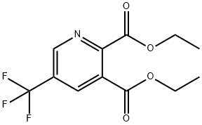 2,3-PYRIDINEDICARBOXYLIC ACID, 5-(TRIFLUOROMETHYL)-, DIETHYL ESTER Structure