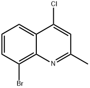 8-BROMO-4-CHLORO-2-METHYLQUINOLINE Structure