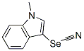 Selenocyanic acid 1-methyl-1H-indol-3-yl ester Structure