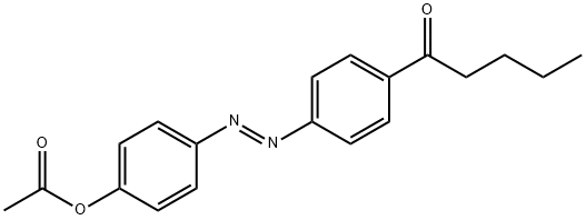 [4-(4-pentanoylphenyl)diazenylphenyl] acetate Structure