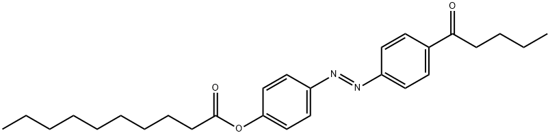 [4-(4-pentanoylphenyl)diazenylphenyl] decanoate Structure
