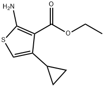 2-AMINO-4-CYCLOPROPYL-THIOPHENE-3-CARBOXYLIC ACID ETHYL ESTER Structure