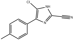 5-클로로-4-(4-메틸페닐)-1H-이미다졸-2-카보니트릴 구조식 이미지