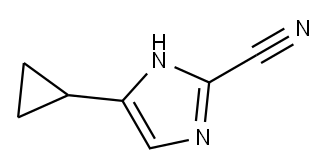 2-Cyano-4-cyclopropyl-1H-imidazole Structure