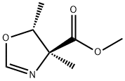 4-Oxazolecarboxylicacid,4,5-dihydro-4,5-dimethyl-,methylester,(4S-trans)- Structure