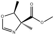 4-옥사졸카르복실산,4,5-디히드로-4,5-디메틸-,메틸에스테르,(4S-cis)- 구조식 이미지