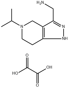 [(5-Isopropyl-4,5,6,7-tetrahydro-1H-pyrazolo-[4,3-c]pyridin-3-yl)methyl]amine oxalate Structure