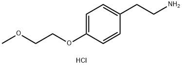 {2-[4-(2-Methoxyethoxy)phenyl]ethyl}aminehydrochloride 구조식 이미지