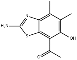 Ethanone,  1-(2-amino-6-hydroxy-4,5-dimethyl-7-benzothiazolyl)- 구조식 이미지