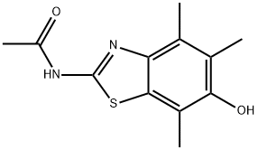 Acetamide,  N-(6-hydroxy-4,5,7-trimethyl-2-benzothiazolyl)- Structure