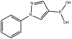 1-Phenylpyrazole-4-boronic acid 구조식 이미지