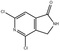 1H-Pyrrolo[3,4-c]pyridin-1-one, 4,6-dichloro-2,3-dihydro- 구조식 이미지